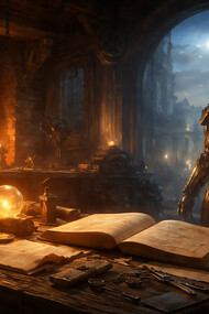 In the forge of human imagination, metal waits patiently to speak—caught between ancient myth and modern reason