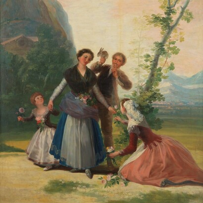 Francisco Goya, "Le fioraie", 1786-87, museo del Prado di Madrid, Spagna