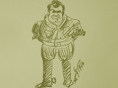 Enrico Caruso, caricatura, autoritratto