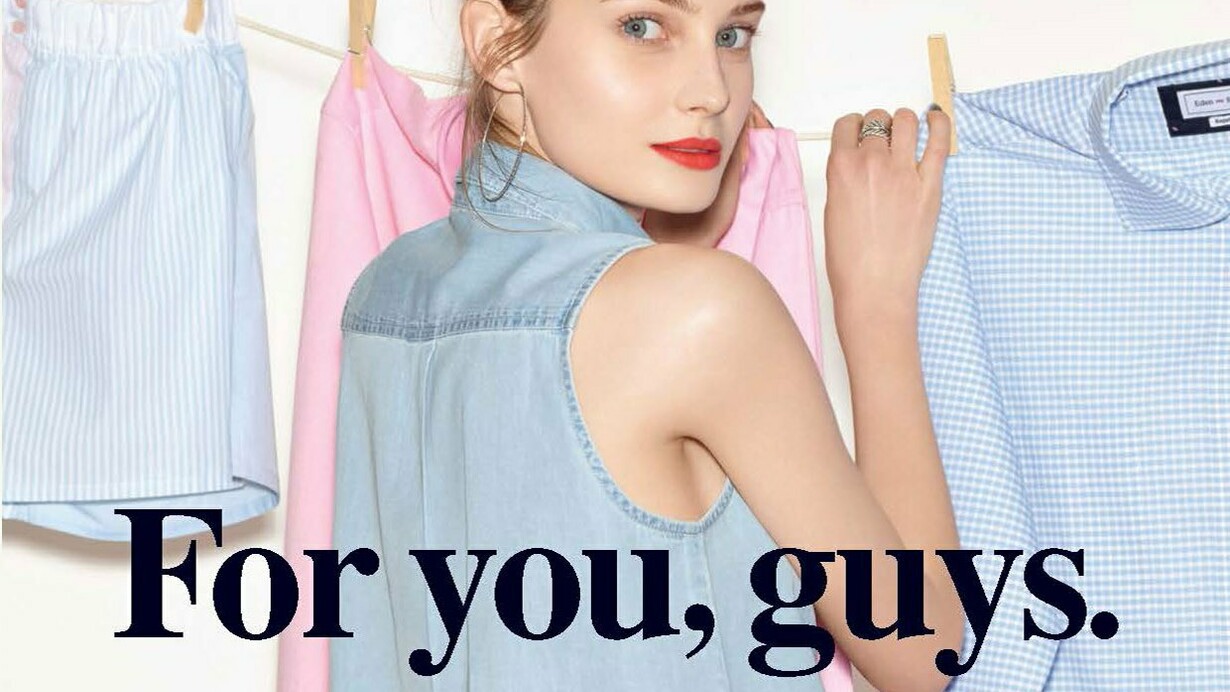 Anuncio de la marca de moda Eden Park