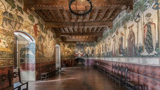 Salone baronale, Castello della Manta, Manta, provincia di Cuneo, Italia