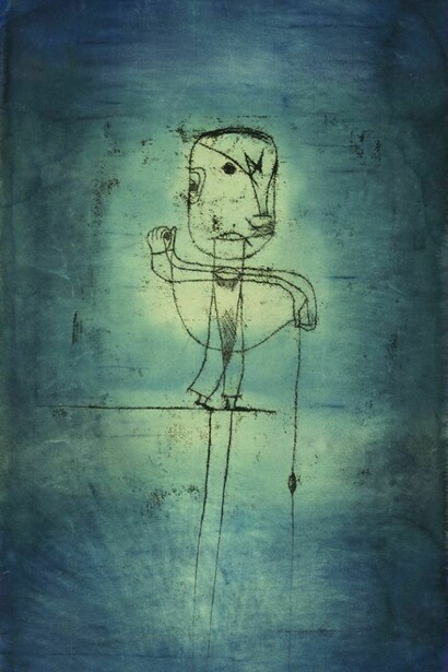 Paul Klee (1879-1940), The Angler, 1921, Watercolor, transfer drawing and ink on paper, 18 7/8 x 12 3/8 in. (50.5 x 31.8 cm), The Museum of Modern Art, New York. John S. Newberry Collection, Digital Image © 2014 The Museum of Modern Art/Licensed by SCALA/ Art Resource, NY © 2014 Artists Rights Society (ARS), New York