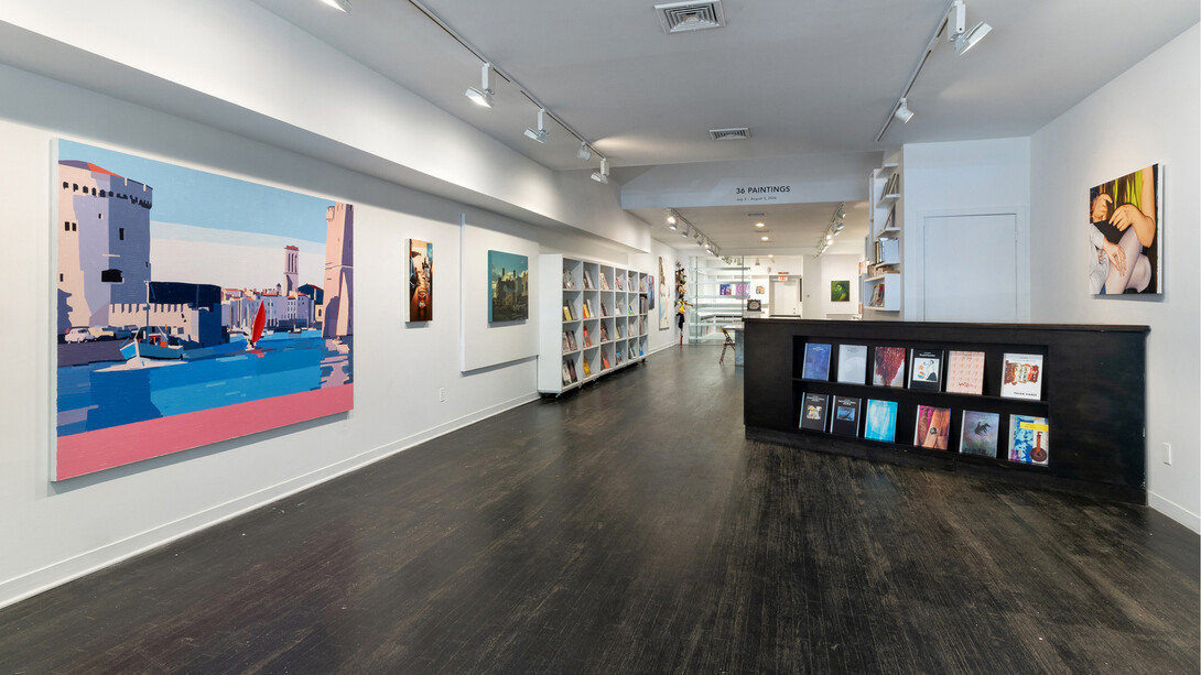 Various artists, 36 paintings, exhibition view. Courtesy of Harper's Books