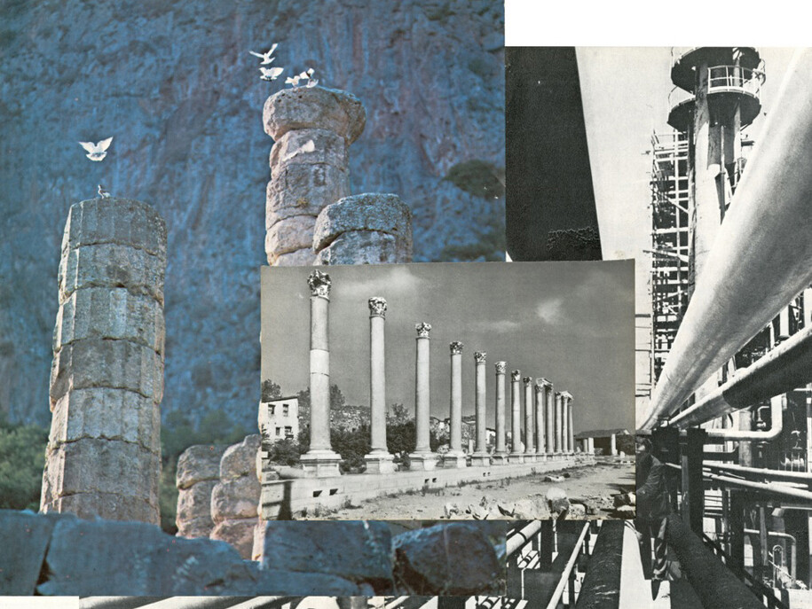 Aikaterini Gegisian, A Small Guide to the Invisible Seas (The Sea of Passions, 2), 2015, collage on paper, 27.8 x 42.5 cm, Courtesy Kalfayan Galleries, Athens-Thessaloniki