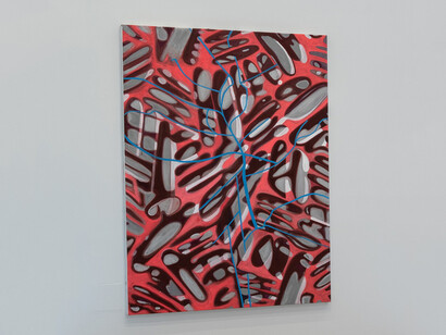 Ross Bleckner, Octopus, exhibition view. Courtesy of Petzel Gallery