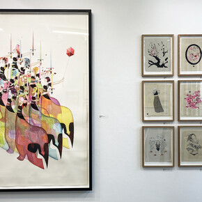 The ArcherLebourgeoisMichaelsPopeSmallhornWilson Show, exhibition view. Courtesy of Jealous Gallery 