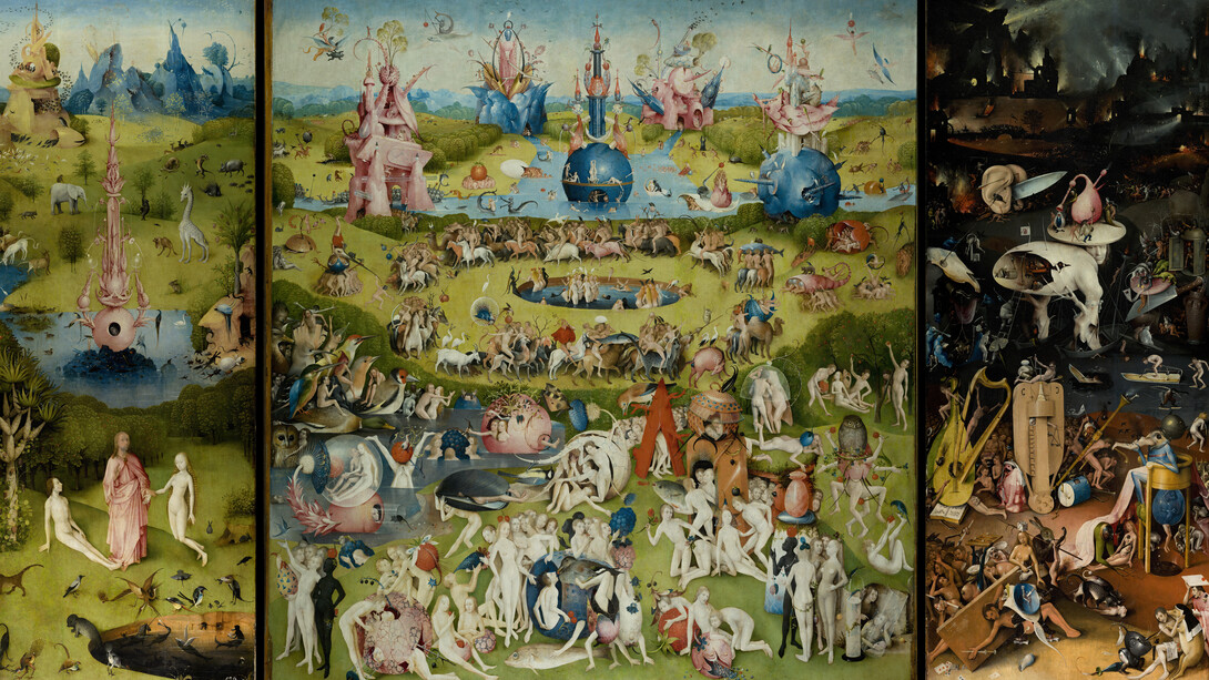 Hieronymus Bosch (1450-1516) «El jardín de las delicias», 1490-1500. Óleo sobre tabla. Museo del Prado, Madrid, España