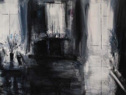 Tina Sgrò, "Doppia luce, acrilico su tela,  100x100cm, 2013