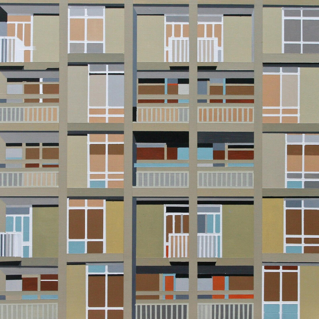 Kate Jackson, Abstract Brutalism 3 Sheffield Park Hill