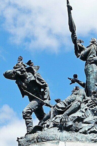 "Monumento nacional de Costa Rica", Parque Nacional de San José, Costa Rica, Louis-Robert Carrier-Belleuse, 1891
