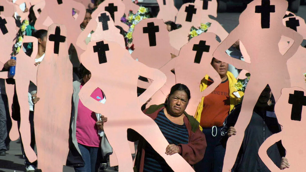 Ciudad Juárez. Manifestación de recuerdo a las mujeres desaparecidas