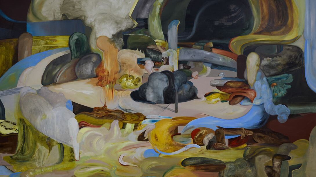 Teresa Murta, Side sitting the ego at the adults table (detail), 2026. Courtesy of the artist and Nicodim
