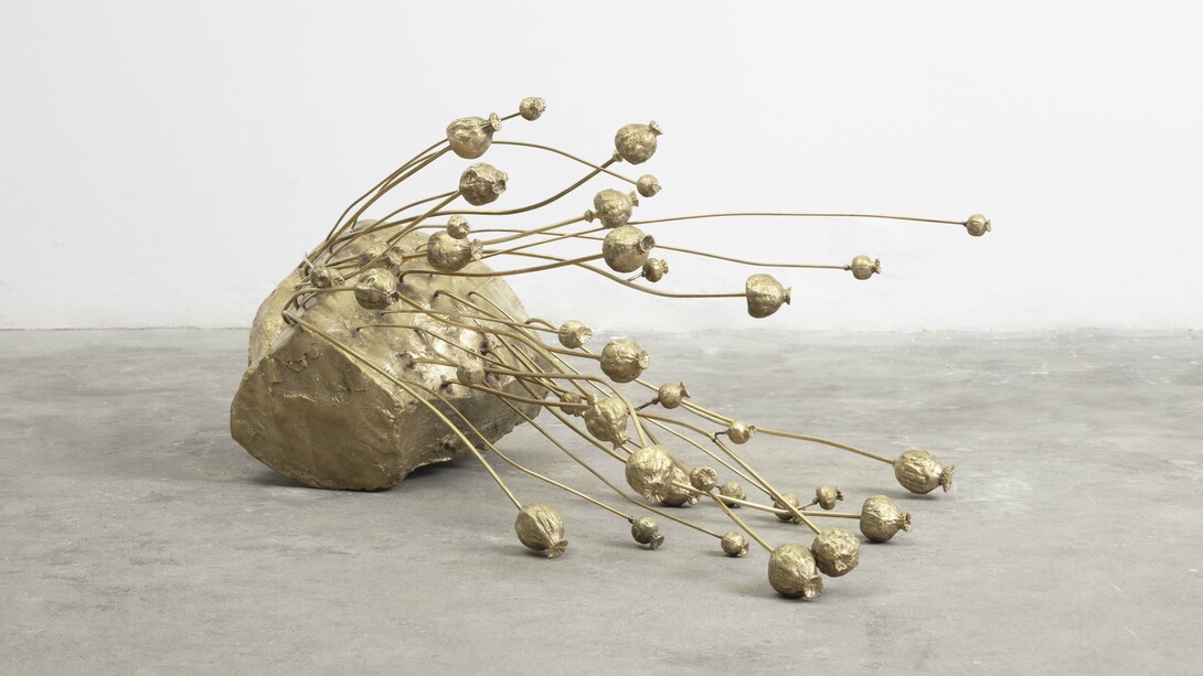 Paulo Nimer Pjota,
Papoulas 2, 2023,
bronze,
40 x 96 x 57 cm,
15 3/4 x 37 3/4 x 22 1/2 in.
Edition of 3 plus 2 artist's proofs (#1/3). Courtesy of the artist and Mendes Wood DM New York