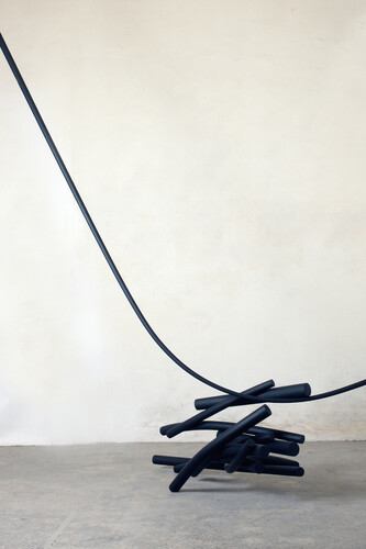 Roberto Almagno, Baratro, 2008, wood, 250 x 200 x 120 cm