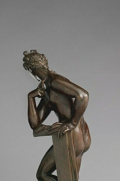 "Astronomía", estatuilla de bronce, Giambologna, circa 1590-1610