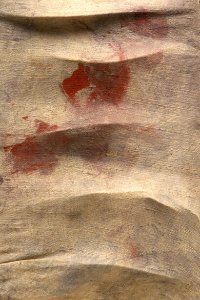 Salvatore Scarpitta - Senza titolo, 1958,
tecnica mista su tela estroflessa, 30x20 cm