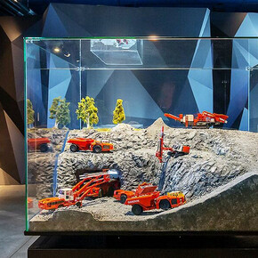 The mine, exhibition view. Courtesy of Tekniska Museet