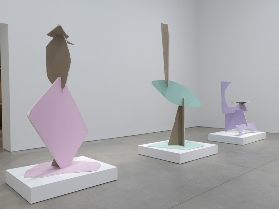 Matt Johnson, Installation view: Wood Sculpture, 303 Gallery, 2017. Courtesy of 303 Gallery