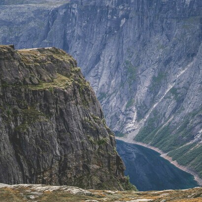Peaceful flowing water