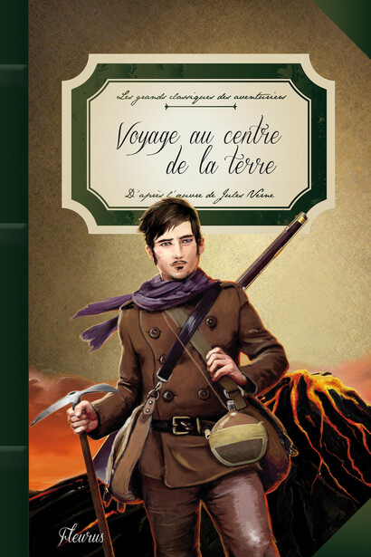 Couverture du "Voyage au centre de la terre"