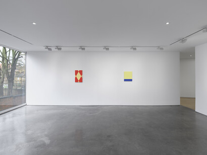 Peter Joseph, The early works, exhibition view. Courtesy of Lisson Gallery