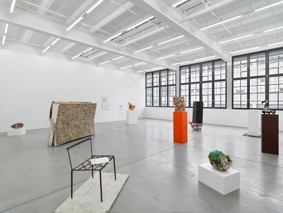 Franz West, Die frühen werke (Early works), exhibition view. Courtesy of Galerie Eva Presenhuber