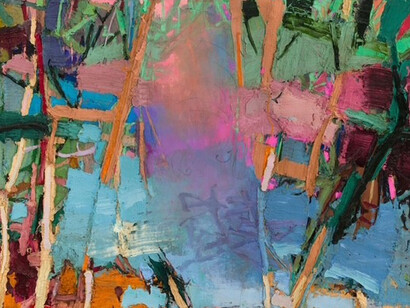 Brian Rutenberg, Last star (detail), 2024. Courtesy of LewAllen Galleries