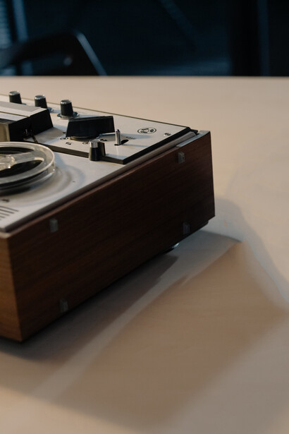 Gravador para uma entrevista