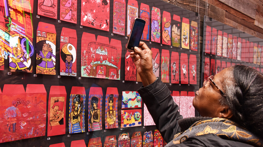 Installation view, Red Envelope Show. Courtesy of Harman Projects