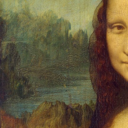 Leonardo da Vinci, Gioconda, 1503-1514. Particolare paesaggio. Parigi, Museo del Louvre, Parigi, Francia