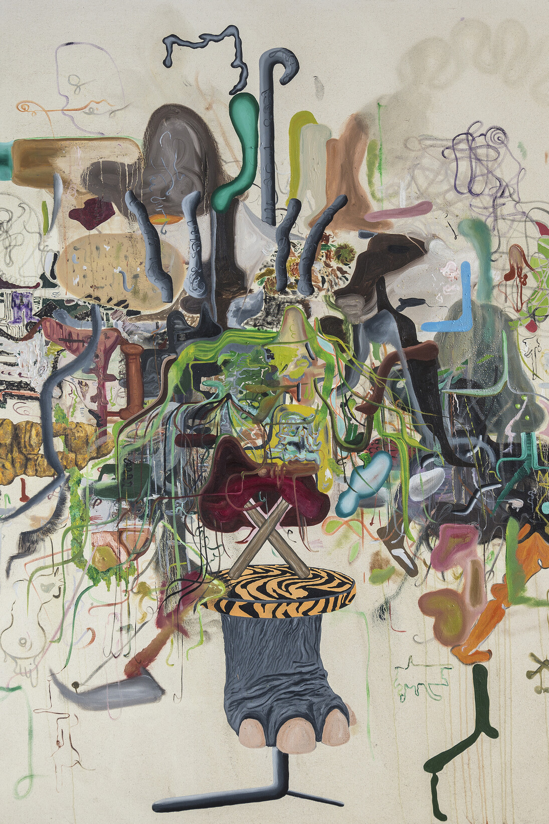 Michael Bauer, Creme Dream 3, 2015, Oil on canvas, 183 x 152.7 cm, 72 1/8 x 60 1/8 ins