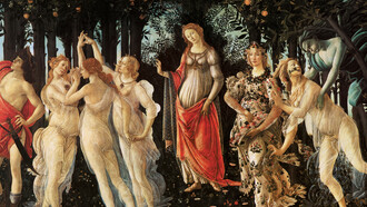 Sandro Botticelli, Primavera or Allegory of Spring, c. 1478-1485. Tempera on panel, 203 x 314 cm. Galleria degli Uffizi, Florence