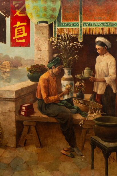 Albert Cézard, Scene du Vietnam. Courtesy of de Sarthe Gallery