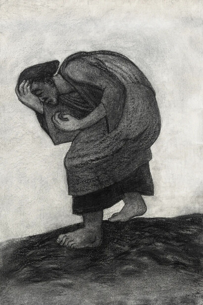 Shakuntala Kulkarni, Collective grief (detail), 2026. Courtesy of Anant Art Gallery