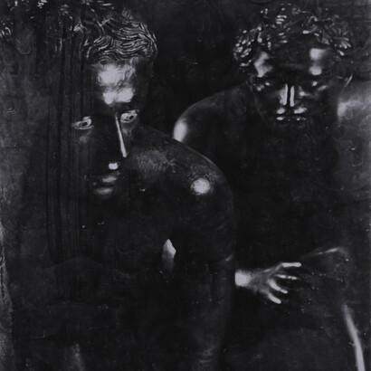 Zhang Yunyao, “Trace”, 2016 Graphite on felt 267 x 200 cm. Courtesy the Artist, Perrotin and Don Gallery