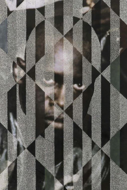 Paul Anthony Smith, "Grave Yard and Fallen Mango," 2018, Unique picotage with spray paint and oil stick on inkjet print, 39.8 x 30 inches. Courtesy of the artist and Luis De Jesus Los Angeles.
