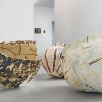 Installation View, Thirty Years: Written with a Splash of Blood. Courtesy of Blum Gallery Tokyo