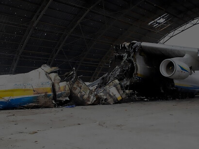 Explore the impact on Antonov Airport and the iconic Mriya aircraft in the aftermath of the Russian invasion of Ukraine