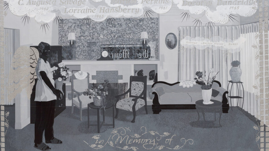 Kerry James Marshall, Souvenir III, 1998. Courtesy of San Francisco Museum of Modern Art