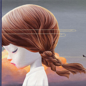 Li Shanmei, Mandala 24, oil on canvas, 12 x 16 inches. Courtesy of Corey Helford Gallery