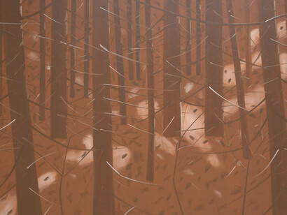 Alex Katz, Tan woods, 1998. Courtesy of the Colby College Museum of Art