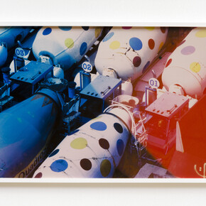 Basim Magdy, The Hollow Desire to Populate Imaginary Cities, 2014. 30 C-Prints from chemically altered slides on metallic
paper, 34 x 51 cm each. Installation view at Art in General. Image courtesy the artist and Art in General. Photo: Charles Benton.