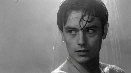 Alain Delon in "Rocco e i suoi fratelli"