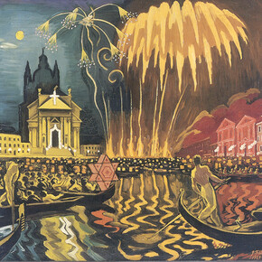 J. F. Willumsen The Festival of Redentore in Venice, Palazzo Balbi on Canal, 1929 Oil on canvas J. F. Willumsens Museum © 2014 Artists Rights Society (ARS), New York / billedkunst.dk