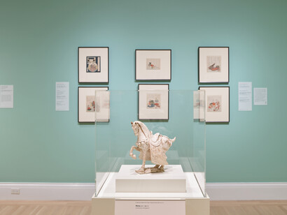 The artistry and reunion of two surimono albums reunites, exhibition view. Courtesy of Risdm Museum
