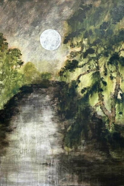 Tim Summerton, Lone tree hillside, 2025. Courtesy of Olsen Gallery