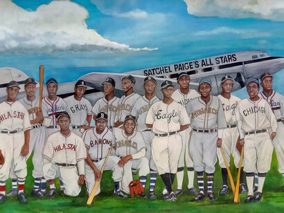 Satchel Paige All Stars, courtesy of Margie Lawrence Fine Art