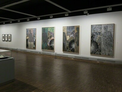 Jasper Johns & Edvard Munch, Exhibition view. Courtesy of Joseph K. Levene Fine Art, Ltd.