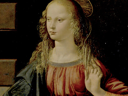 Detalle de «La Anunciación» (1472-1475)