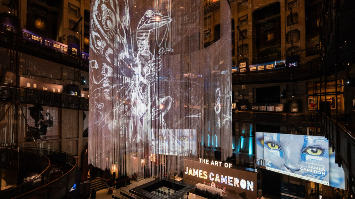 The art of James Cameron, exhibition view. Courtesy of Museo Nazionale del Cinema